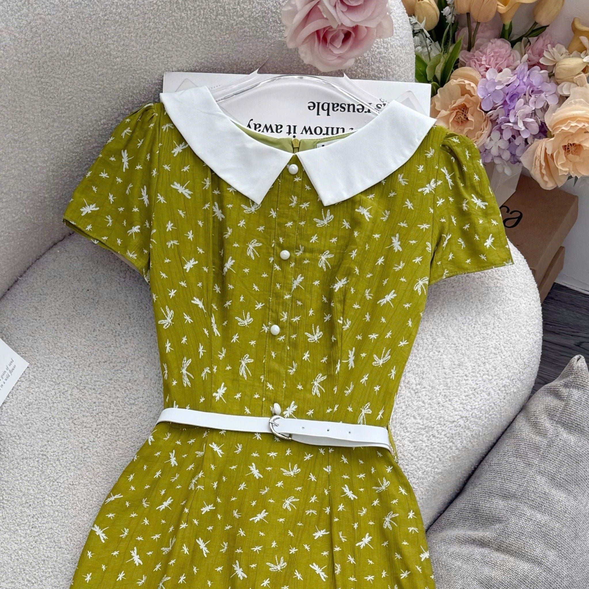 Đầm Tơ Xốp Nhăn Thiết Kế TuTu Store Phù Hợp Đi Chơi Dành Cho Nữ - Mã D1443