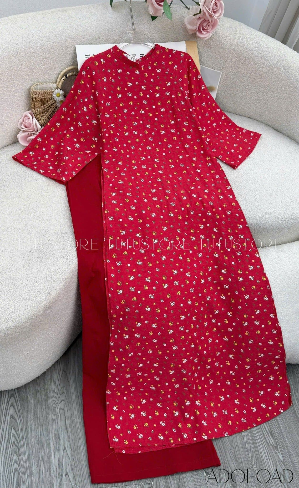 Áo Dài Thiết Kế Cách Tân Đi Chơi TuTu Store - Mã AD01