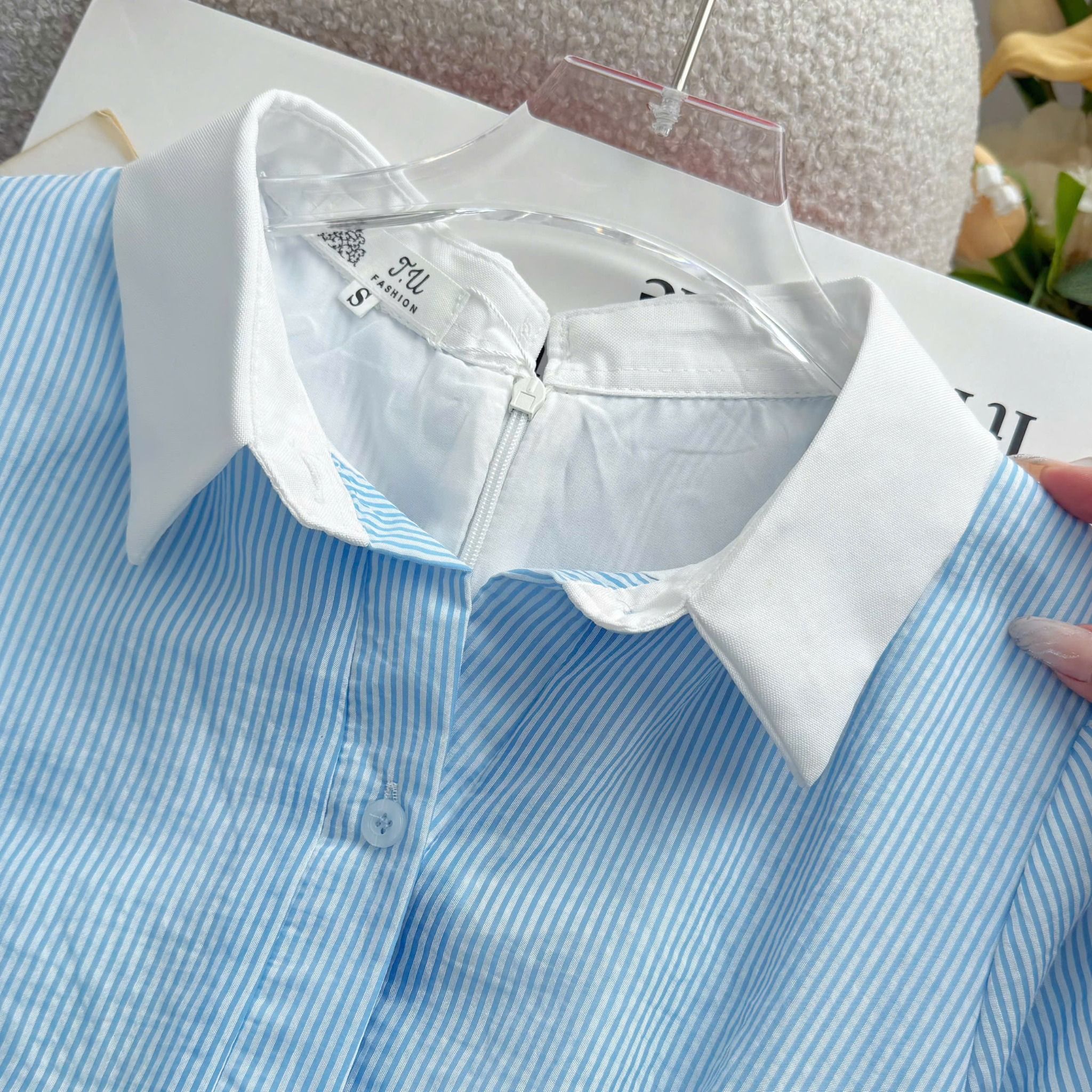 Đầm Cổ Somi Xô Linen Thiết Kế TuTu Store Phù Hợp Đi Chơi Dành Cho Nữ - Mã D1442