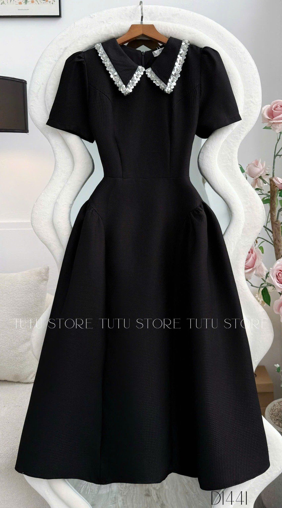 Đầm Bố Lendy Thiết Kế TuTu Store Phù Hợp Đi Tiệc Dành Cho Nữ - Mã D1441