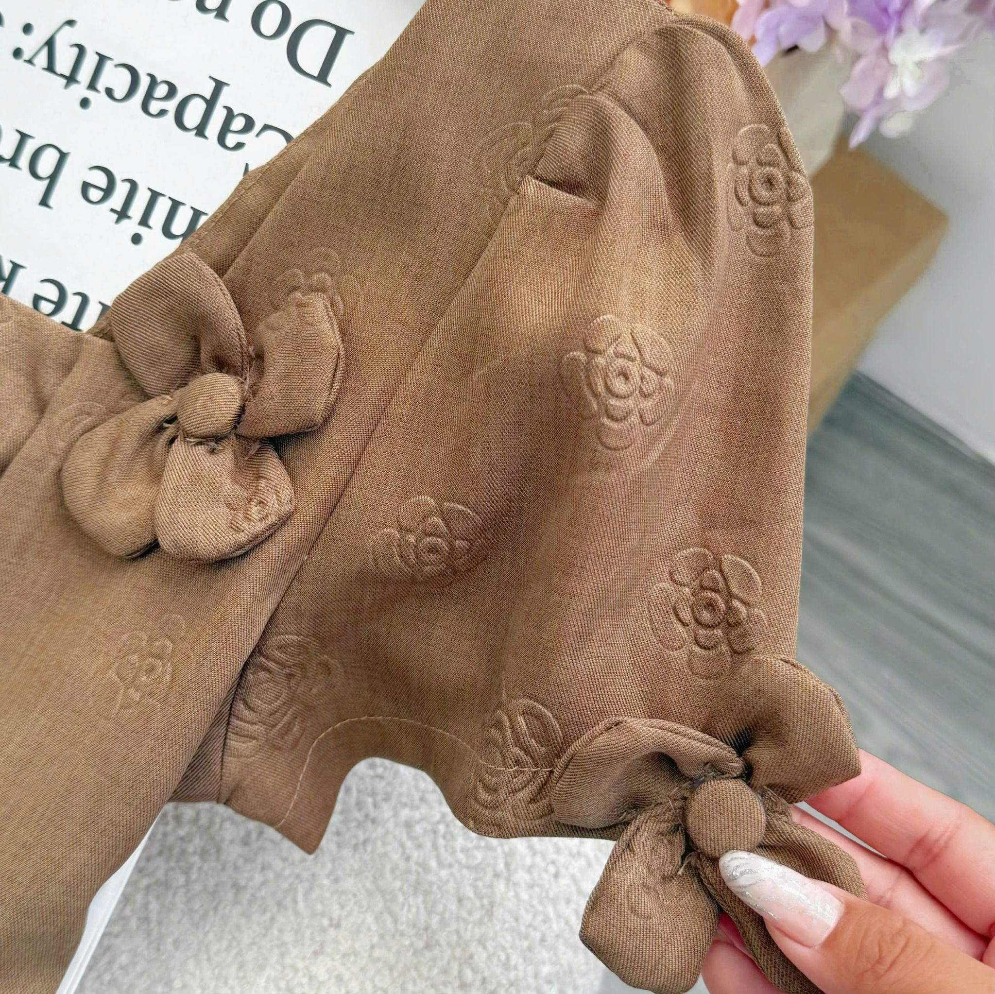 Đầm Bố Dập Hoa Thiết Kế TuTu Store Phù Hợp Công Sở Dành Cho Nữ - Mã D1448