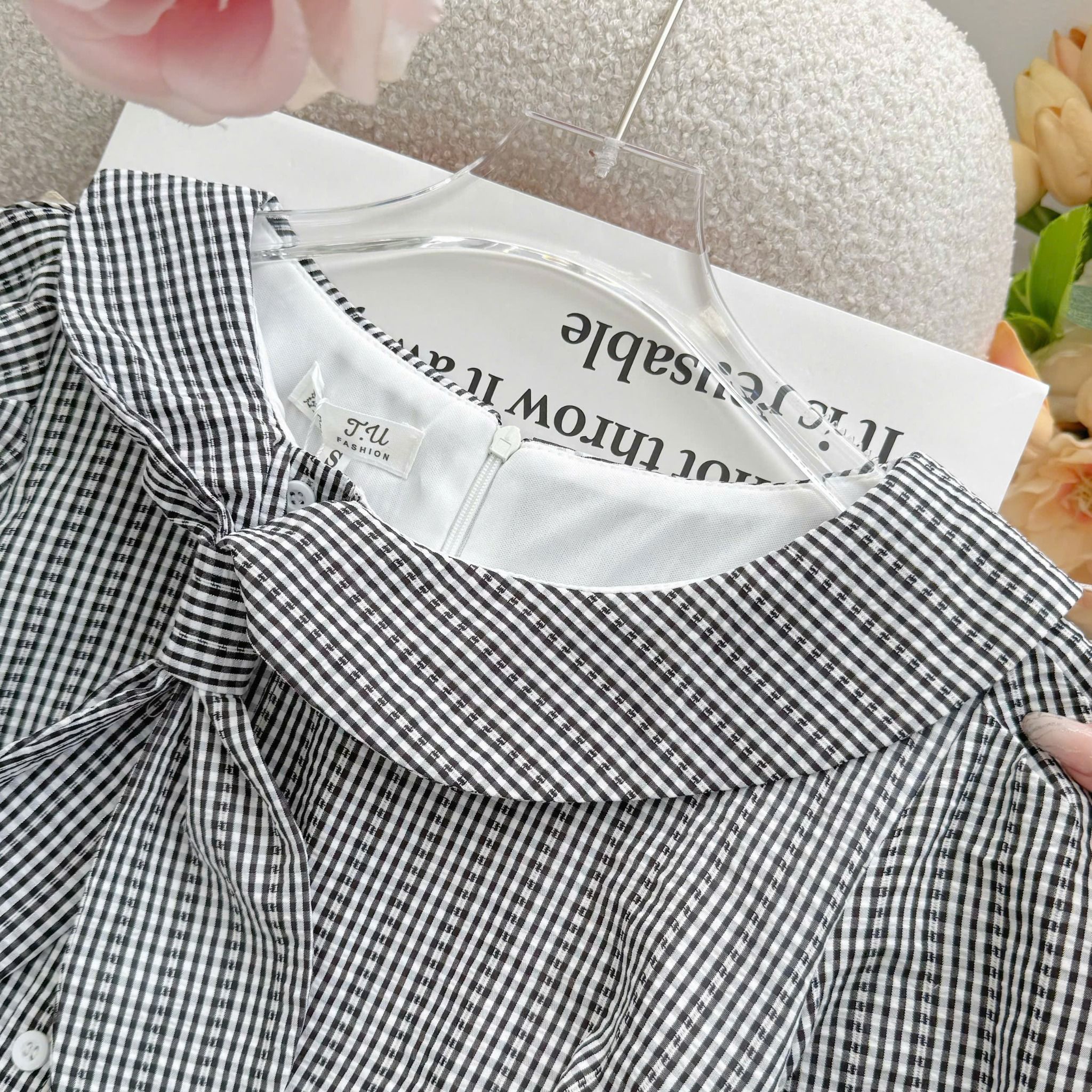 Đầm Caro Xốp Thiết Kế TuTu Store Phù Hợp Đi Làm Dành Cho Nữ - Mã D1455