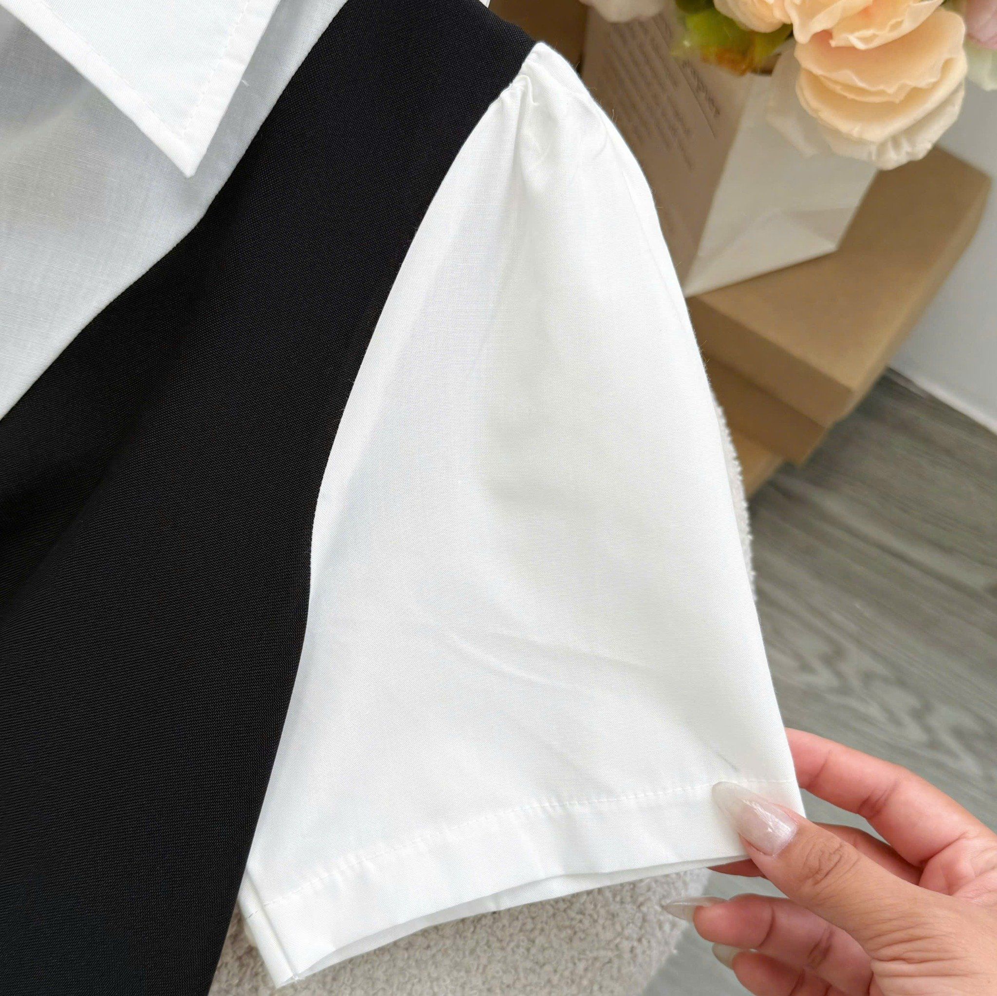 Đầm Cotton Hàn Thiết Kế TuTu Store Phù Hợp Đi Làm Dành Cho Nữ - Mã D1421