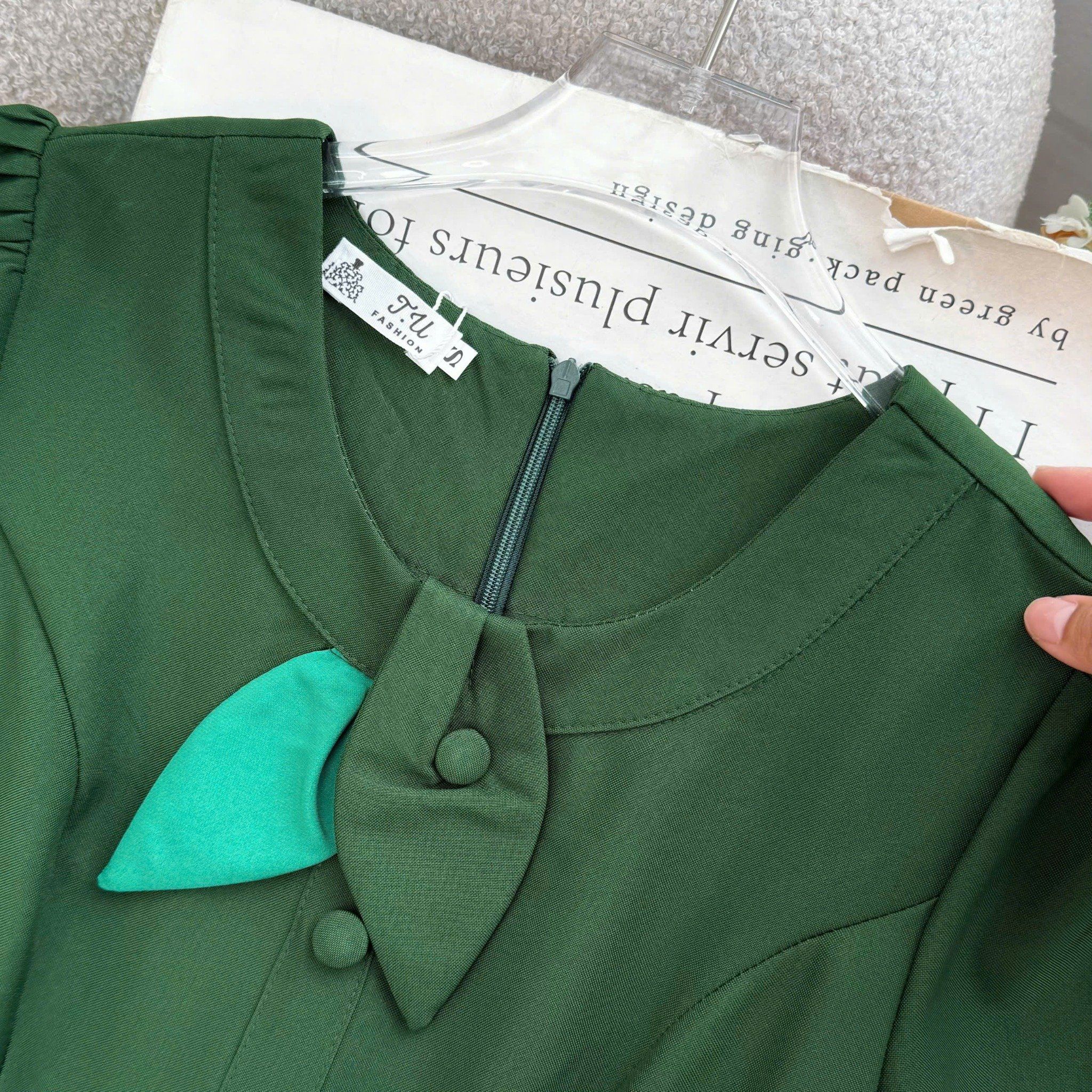 Đầm Cotton Mịn Thiết Kế TuTu Store Phù Hợp Đi Làm Dành Cho Nữ - Mã D1407