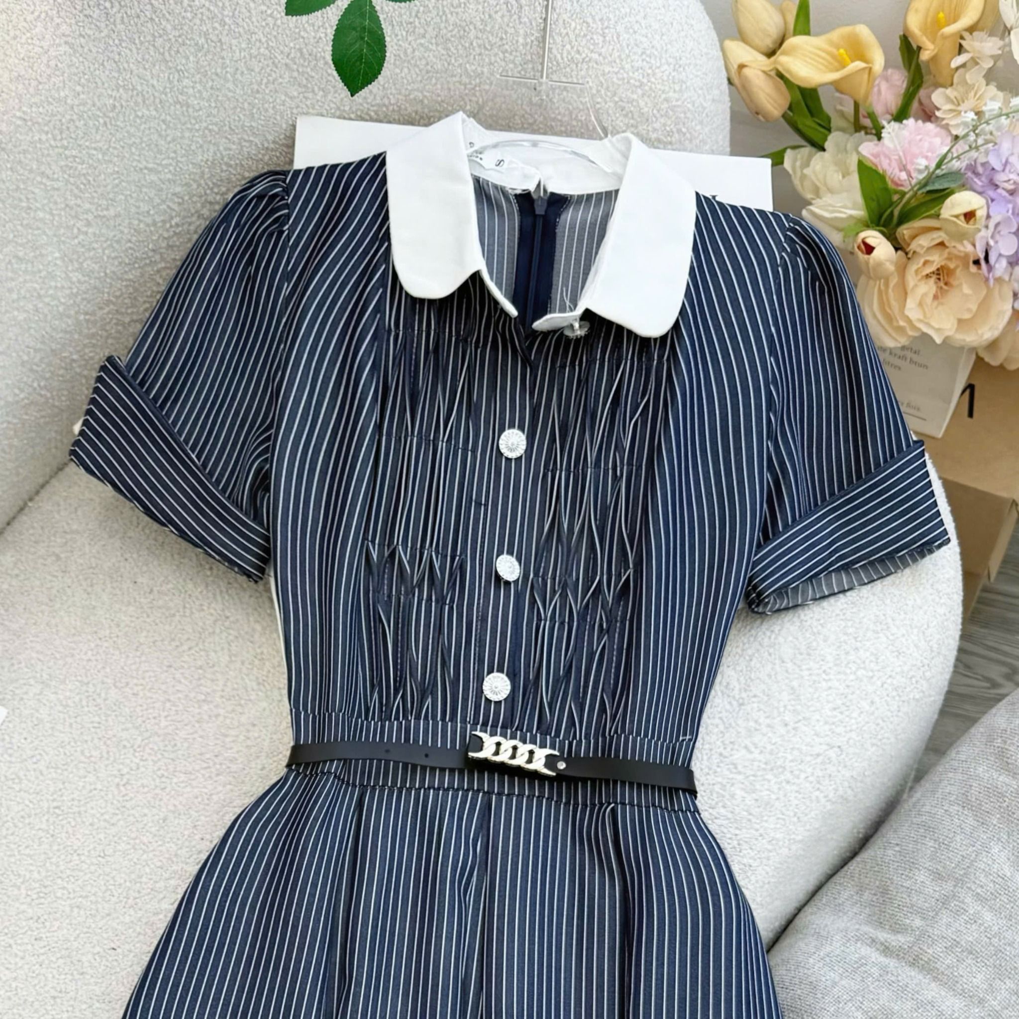 Đầm Bố Cotton Thiết Kế TuTu Store Phù Hợp Đi Tiệc Dành Cho Nữ - Mã D1457