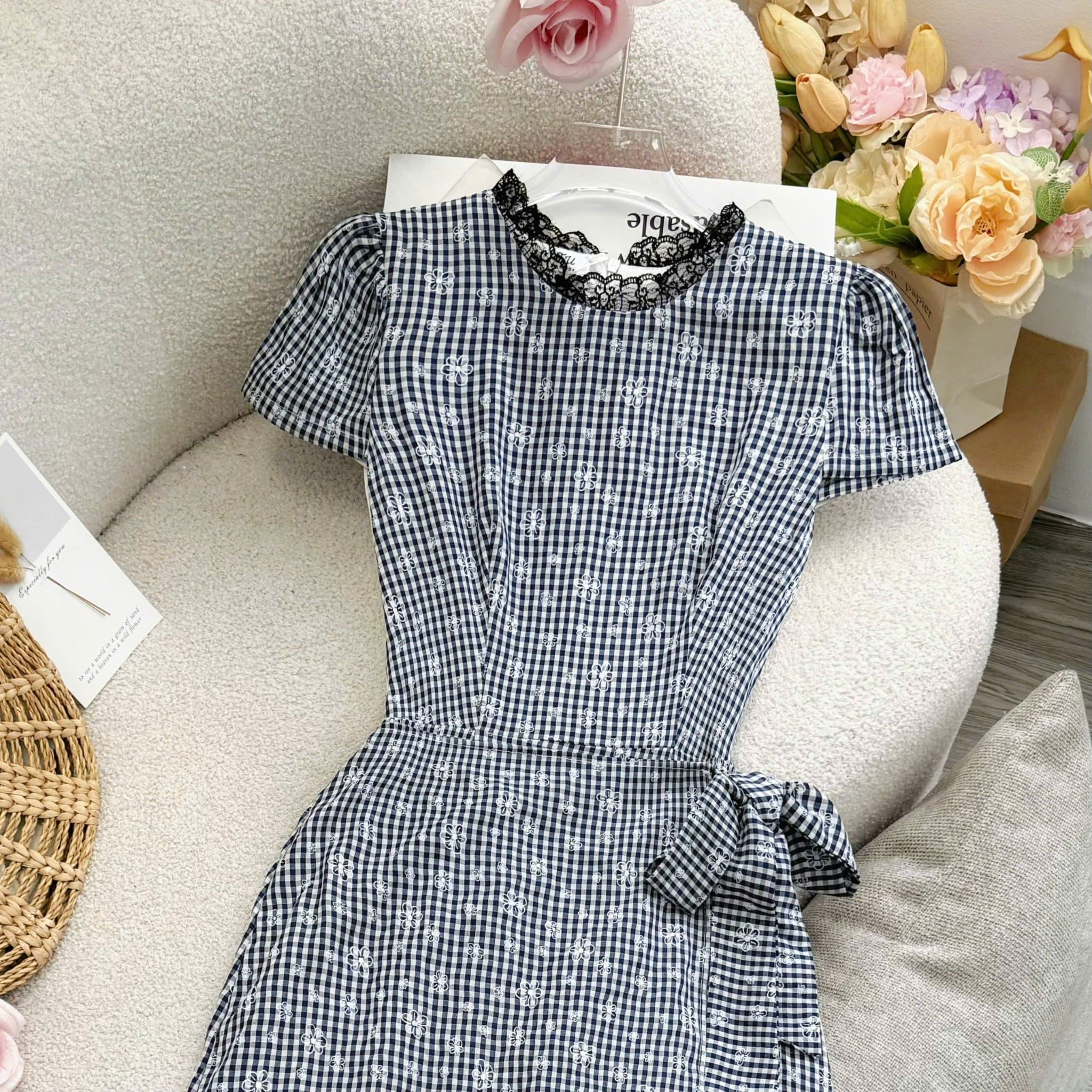 Đầm Xô Linen Thiết Kế TuTu Store Phù Hợp Đi Làm Dành Cho Nữ - Mã D1427