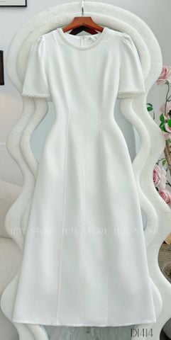 Đầm Cotton Mịn Thiết Kế TuTu Store Phù Hợp Đi Làm Dành Cho Nữ - Mã D1414