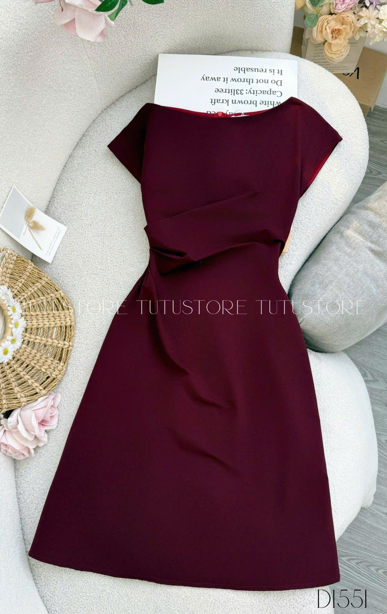 Đầm Thiết Kế Trễ Vai Dáng Ngắn Đi Tiệc TuTu Store - Mã D1551