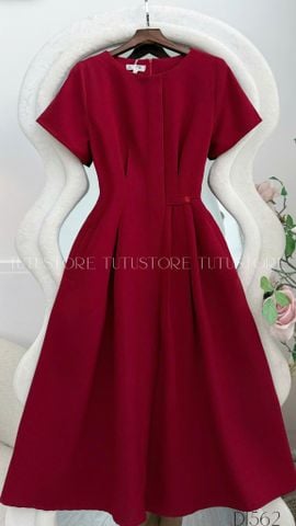 Đầm Thiết Kế Cổ Tròn Dáng Dài TuTu Store - Mã D1562
