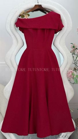 Đầm Thiết Kế Lệch Vai Dáng Dài Đi Tiệc TuTu Store - Mã D1566