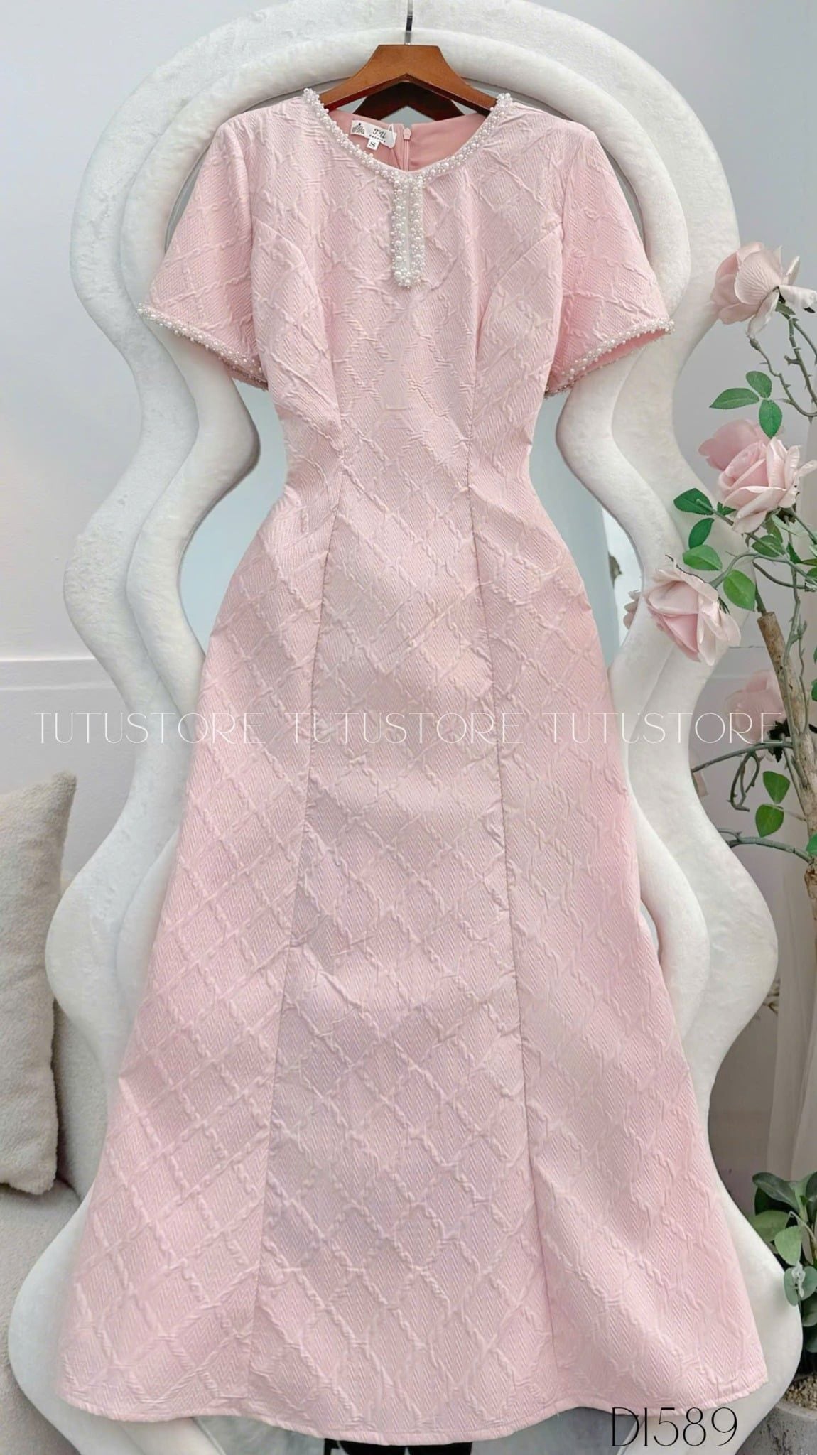 Đầm Thiết Kế Cổ Tròn Đi Tiệc TuTu Store - Mã D1589