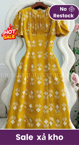 Đầm Thiết Kể Cổ Tròn Dáng Dài Đi Chơi TuTu Store Mã D1728
