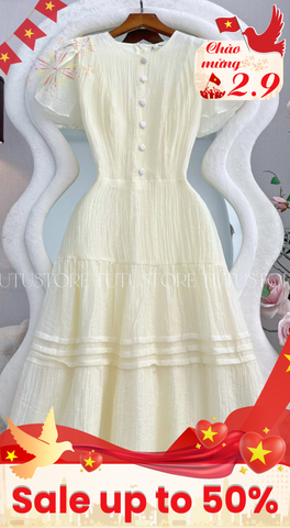 Đầm Thiết Kế Chiết Eo Tùng Xòe Đi Chơi TuTu Store Mã D1760