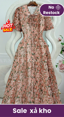 Đầm Hoa Thiết Kế Cổ Tròn Dáng Xòe Nhẹ Nhàng Đi Chơi TuTu Store Mã D1782