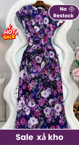 Đầm Hoa Thiết Kế Lệch Vai Tôn Dáng Đầm Đi Tiệc TuTu Store Mã D1878