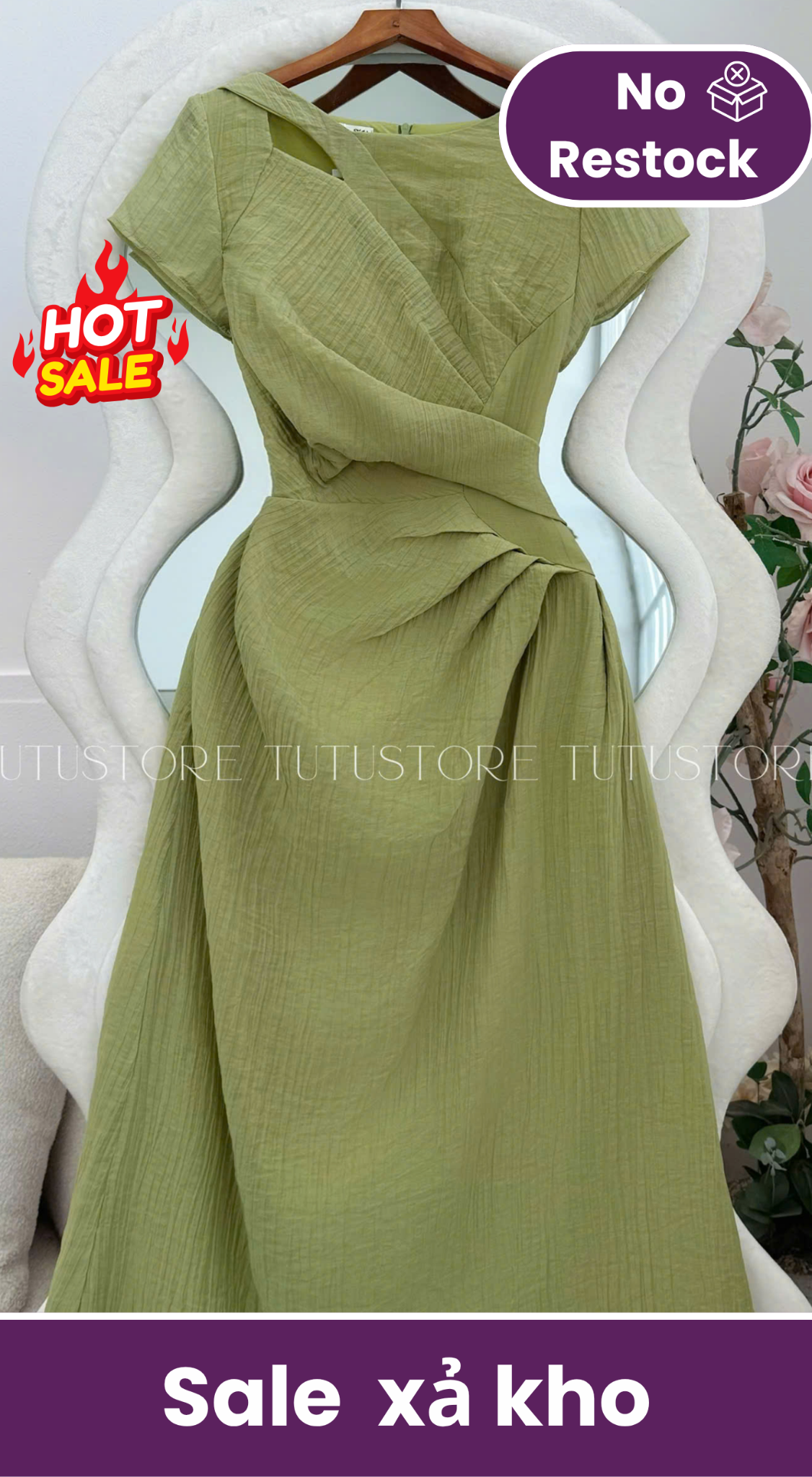 Đầm Tơ Xốp Thiết Kế TuTu Store - Mã D1453