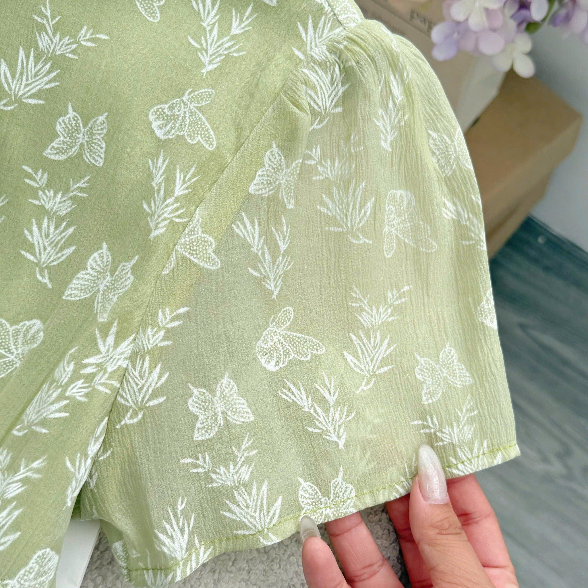 Đầm Tơ Nén In Thiết Kế TuTu Store Phù Hợp Đi Làm Dành Cho Nữ - Mã D1432