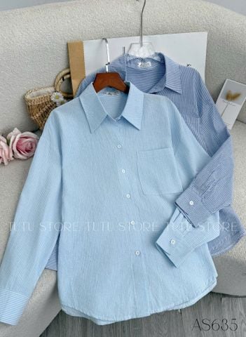 Áo Xô Linen Thiết Kế TuTu Store Phù Hợp Công Sở Dành Cho Nữ - Mã AS635