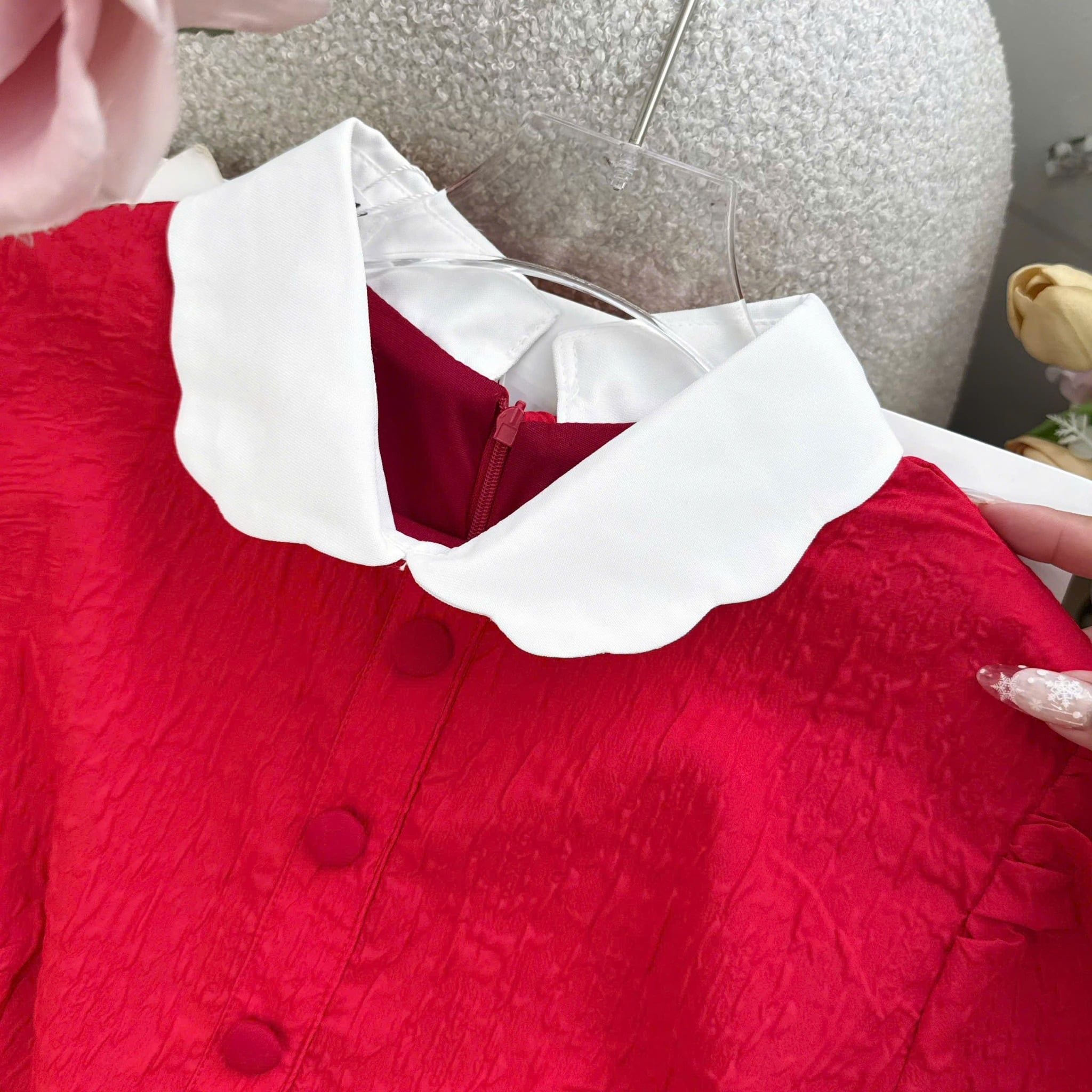 Đầm thiết kế cổ sơ mi bo tròn công sở TuTu Store - Mã D1548