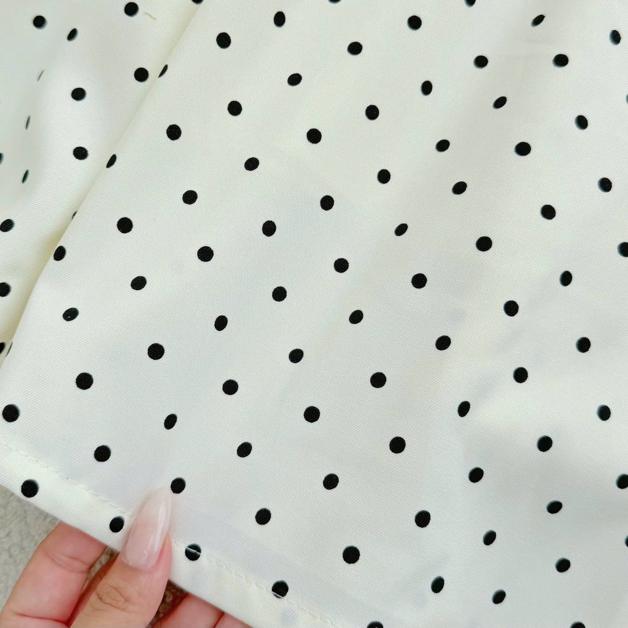 Đầm Bố Thái In Bi Thiết Kế TuTu Store Phù Hợp Công Sở Dành Cho Nữ - Mã D1445