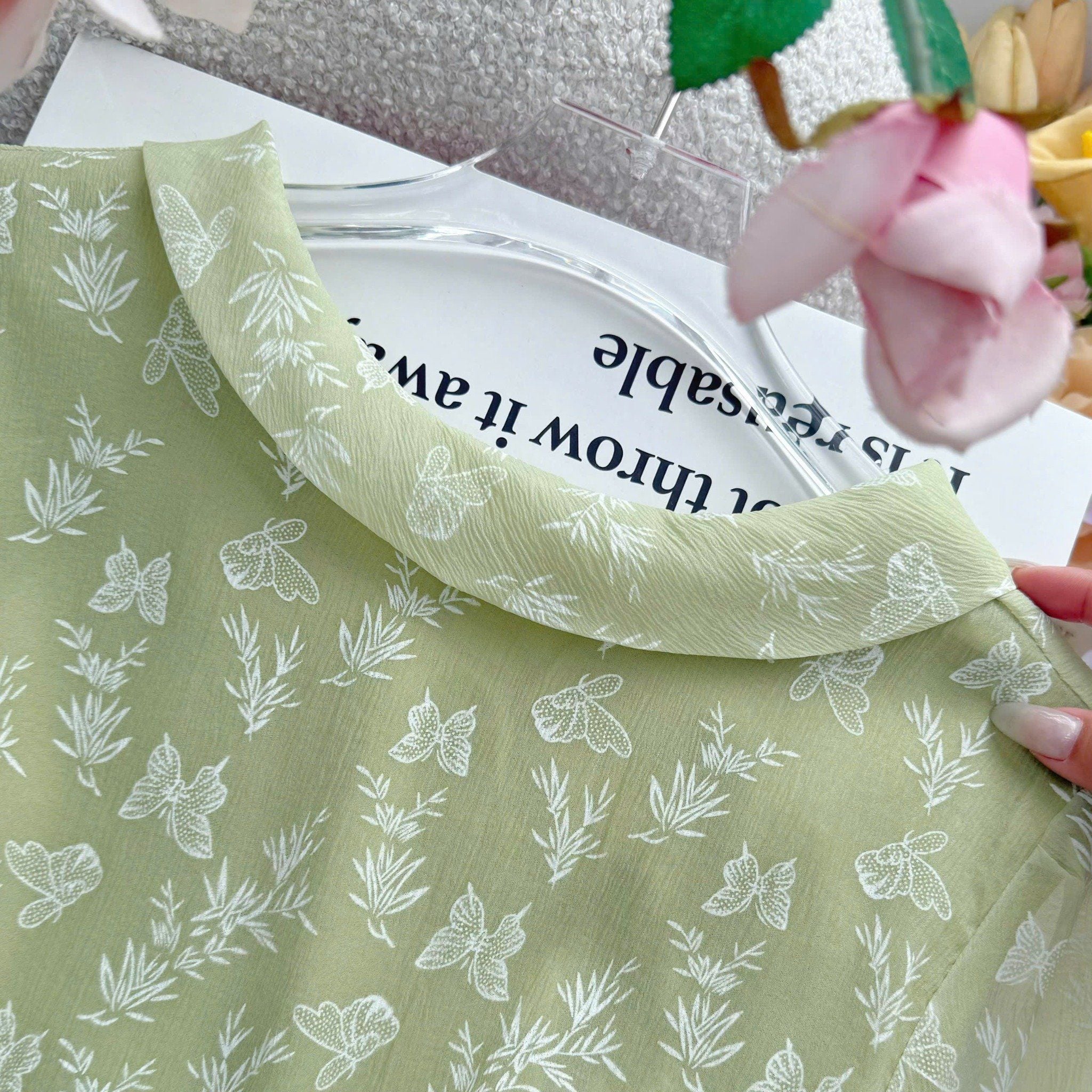 Đầm Tơ Nén In Thiết Kế TuTu Store Phù Hợp Đi Làm Dành Cho Nữ - Mã D1432