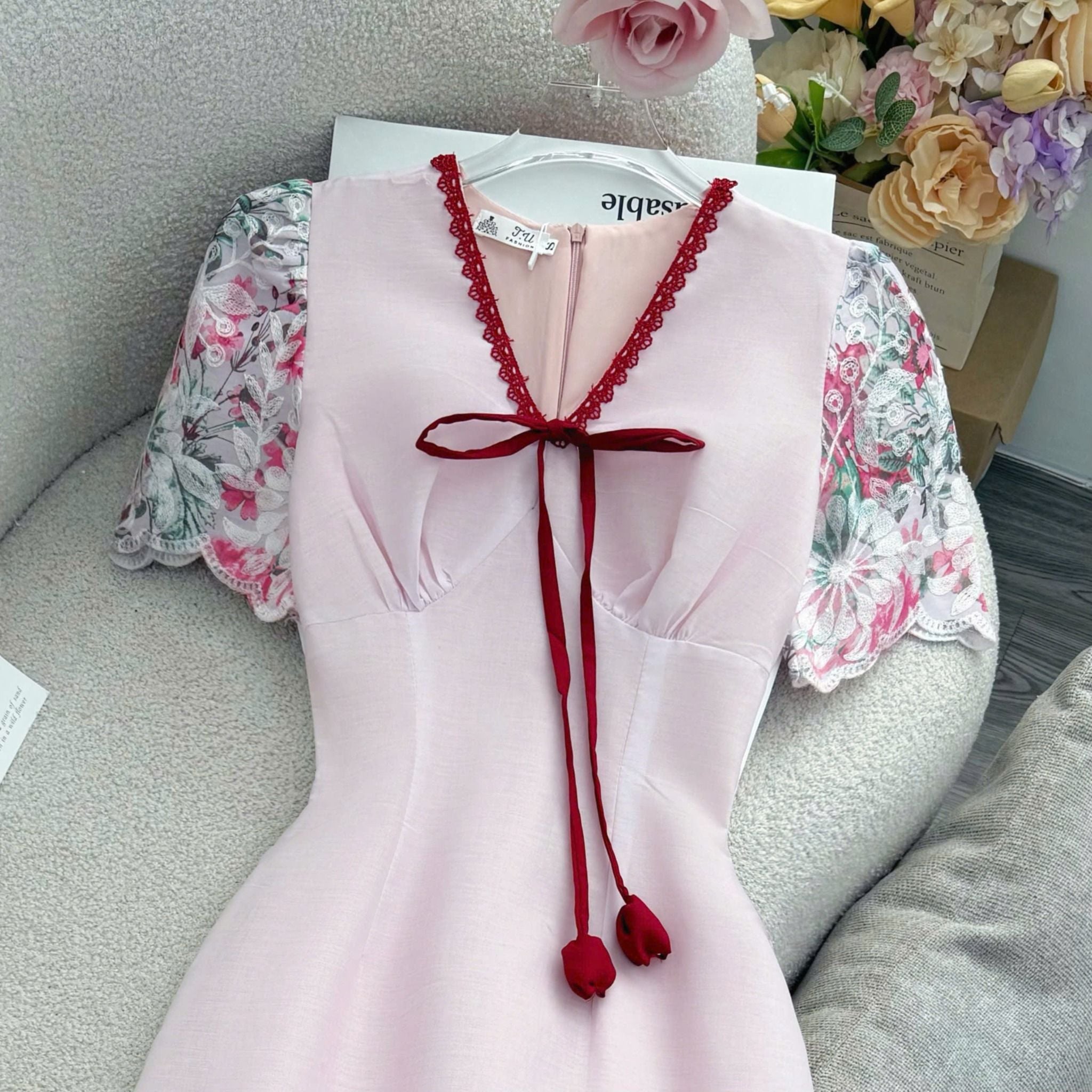 Đầm Kate Thêu Thiết Kế TuTu Store Phù Hợp Đi Tiệc Dành Cho Nữ - Mã D1449