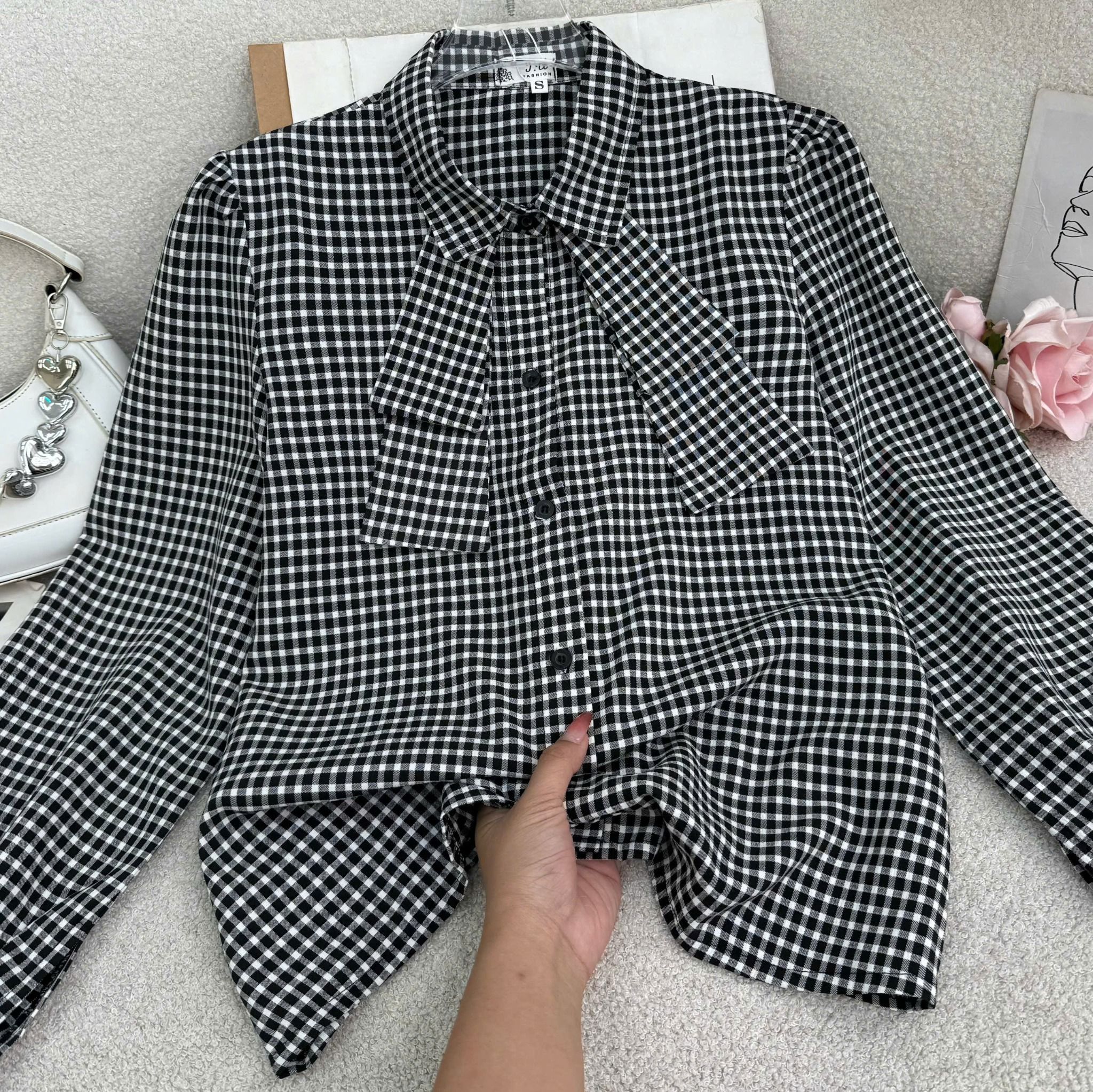 Áo Cotton Gân Thiết Kế TuTu Store Dành Cho Nữ - Mã AS530