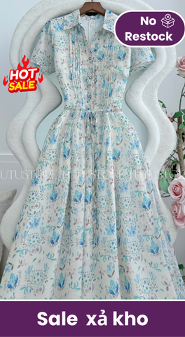 Đầm Thiết Kế Cổ Sơ Mi Dáng Xòe Đi Chơi TuTu Store Mã D1779