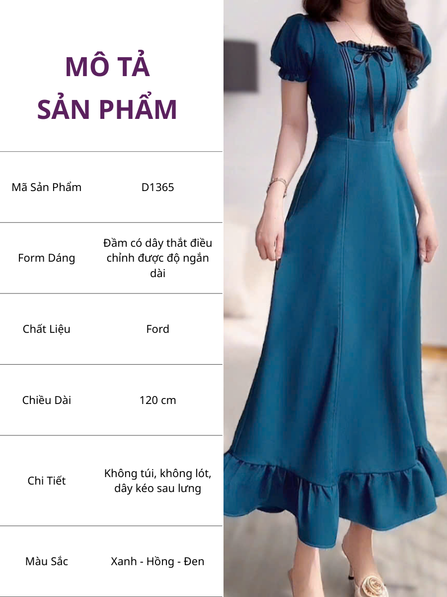 Đầm Ford Thiết Kế TuTu Store Phù Hợp Đi Chơi Dành Cho Nữ - Mã D1365