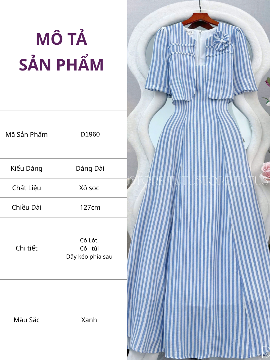 Đầm Thiết Kế Áo Khoác Liền Đầm Đi Tiệc TuTu Store Mã D1960
