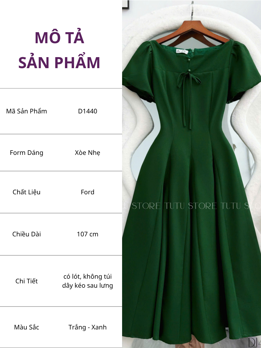Đầm Ford Thiết Kế TuTu Store Phù Hợp Đi Làm Dành Cho Nữ - Mã D1440