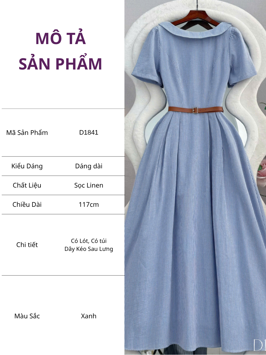 Đầm Thiết Kế Cổ Thuyền Dáng Xòe Đầm Đi Tiệc TuTu Store Mã D1841