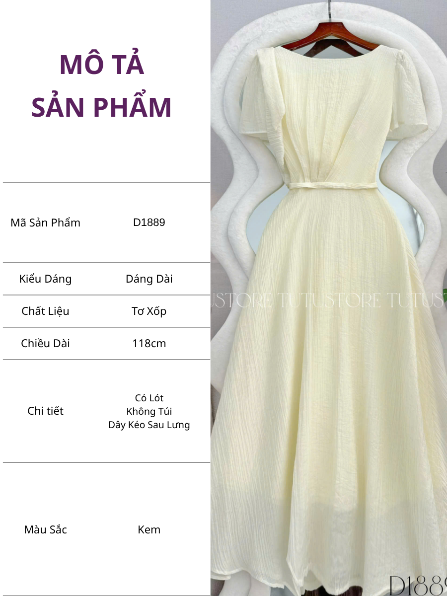Đầm Thiết Kế Cổ Thuyền Dáng Xòe Đầm Đi Tiệc TuTu Store Mã D1889