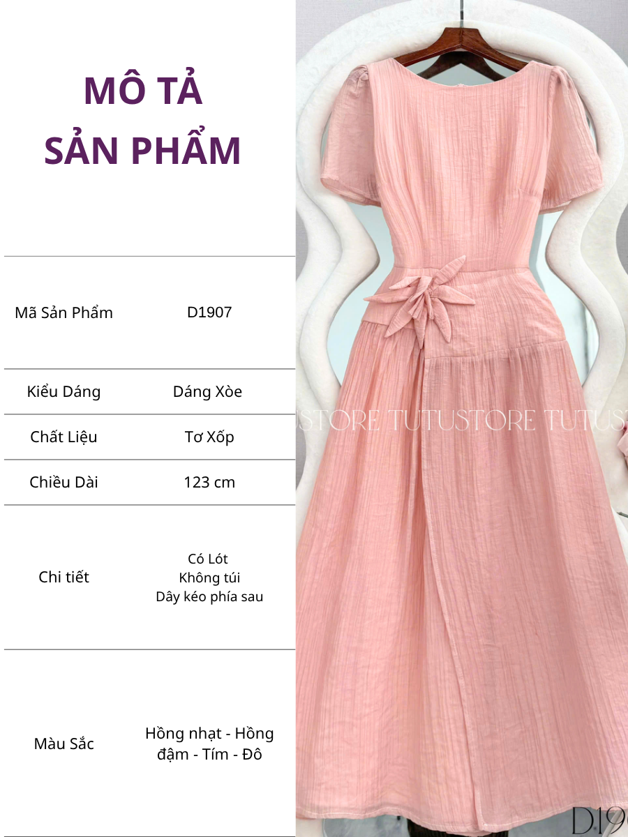 Đầm Thiết Kế Cổ Thuyền Dáng Dài Đầm Đi Tiệc TuTu Store Mã D1907