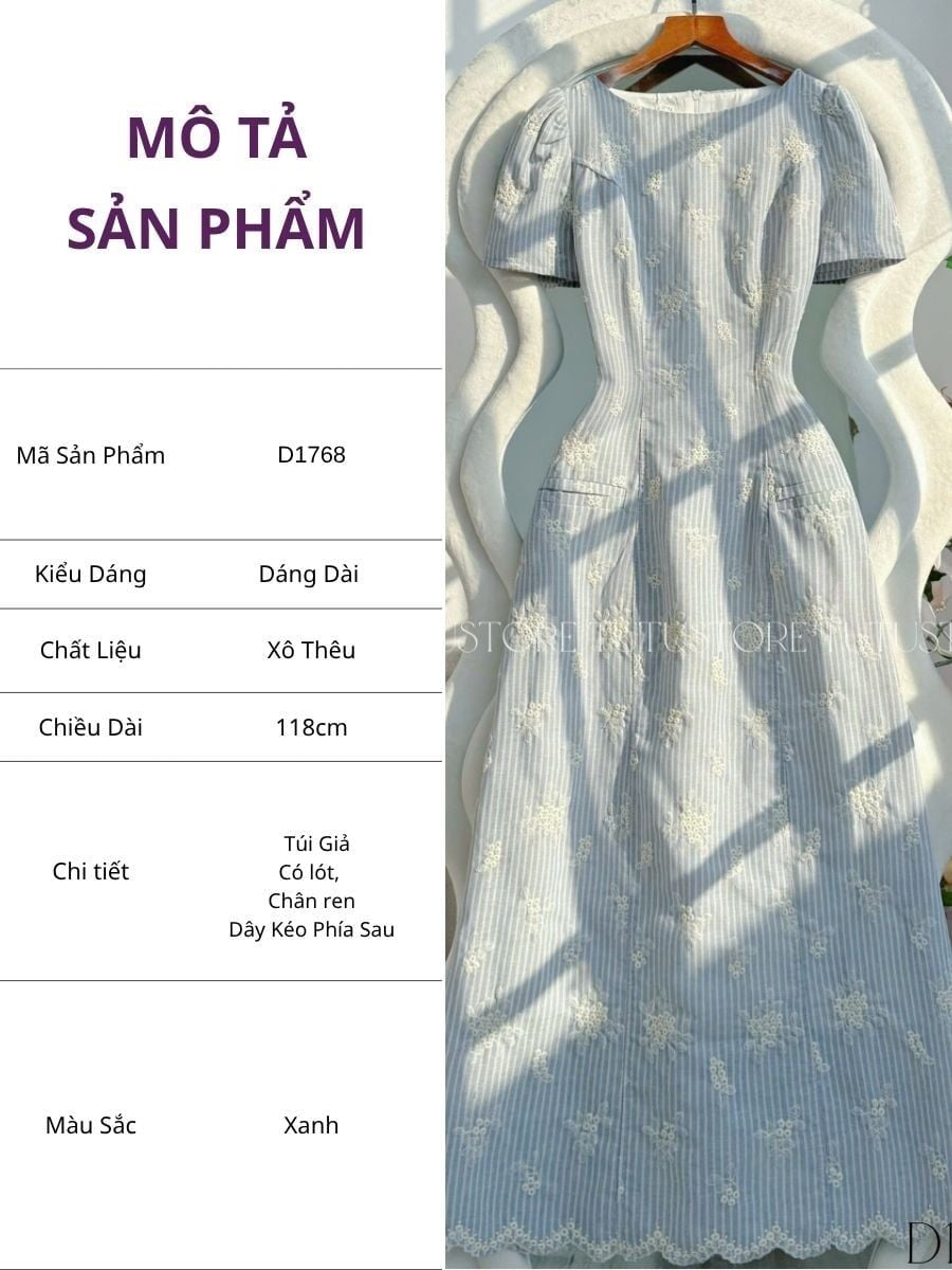 Đầm Thiết Kế Cổ Thuyền Dáng A Dài Thanh Lịch Đi Chơi TuTu Store Mã D1768