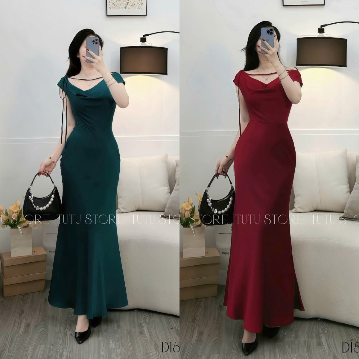 Đầm thiết kế trễ vai đuôi cá đi tiệc TuTu Store - Mã D1550