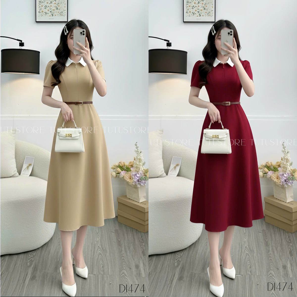 Đầm Thiết Kế TuTu Store - Mã D1474