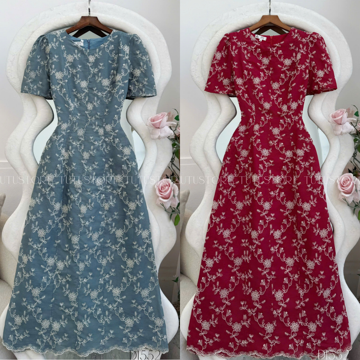 Đầm thiết kế cổ tròn đi tiệc TuTu Store - Mã D1552