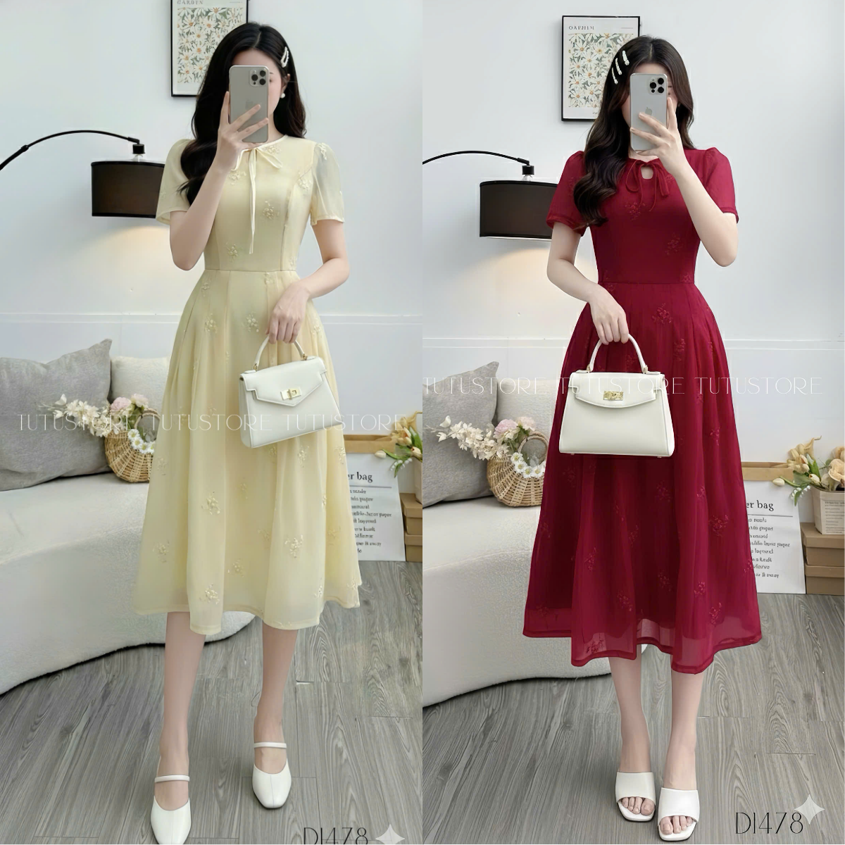 Đầm Thiết Kế TuTu Store - Mã D1478