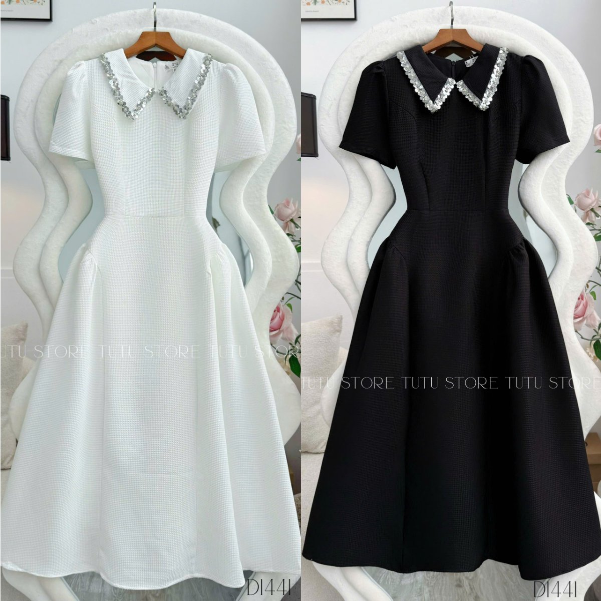 Đầm Bố Lendy Thiết Kế TuTu Store Phù Hợp Đi Tiệc Dành Cho Nữ - Mã D1441