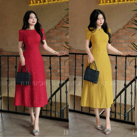 Đầm thiết kế dàng chữ A công sở TuTu Store - Mã D1490