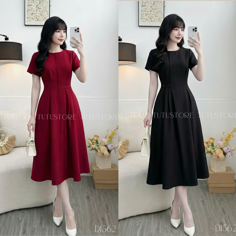 Đầm thiết kế cổ tròn dáng dài TuTu Store - Mã D1562