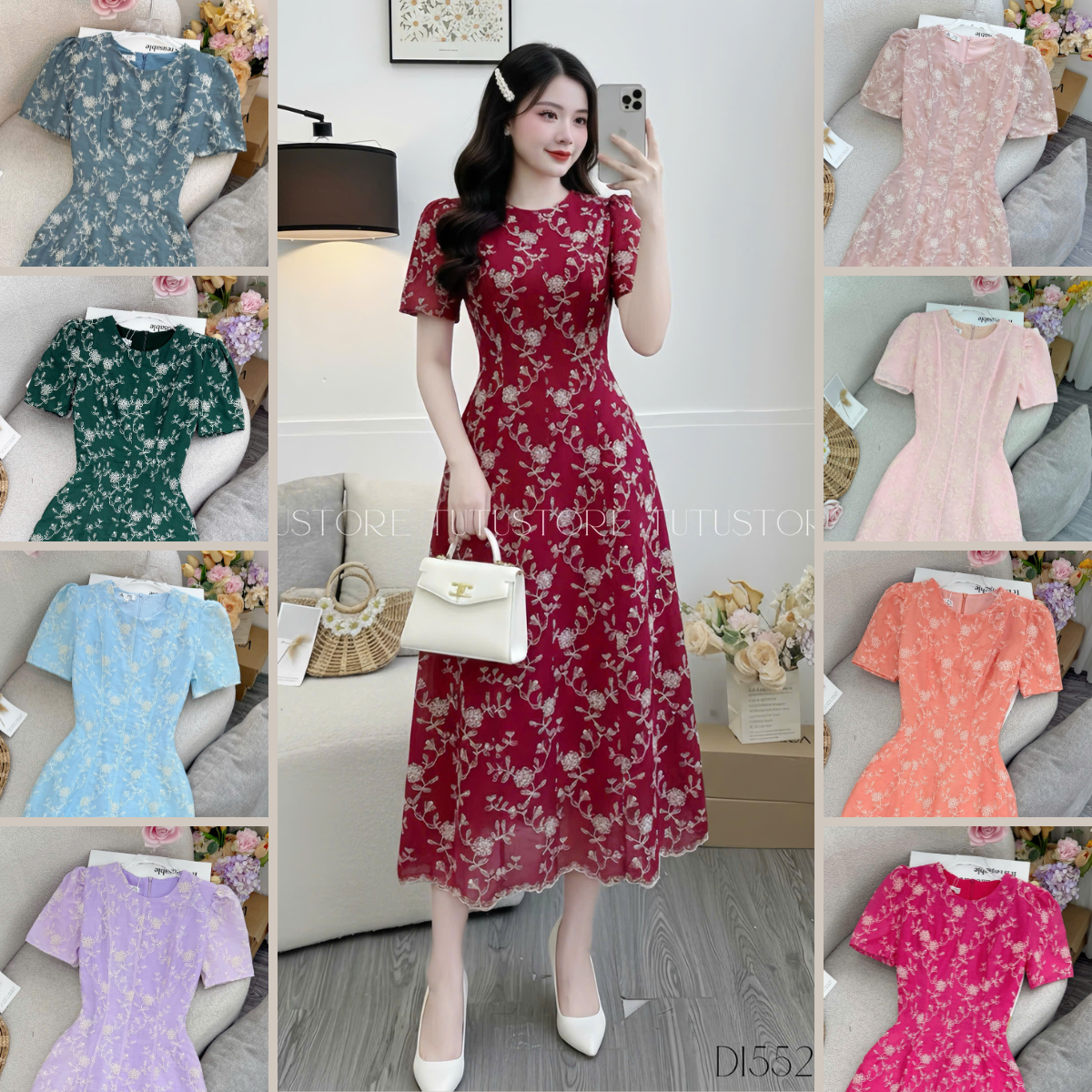 Đầm Thiết Kế Cổ Tròn Đi Tiệc TuTu Store - Mã D1552