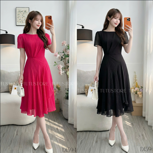 Đầm Thiết Kế Dáng Xòe Đi Chơi TuTu Store - Mã D1594