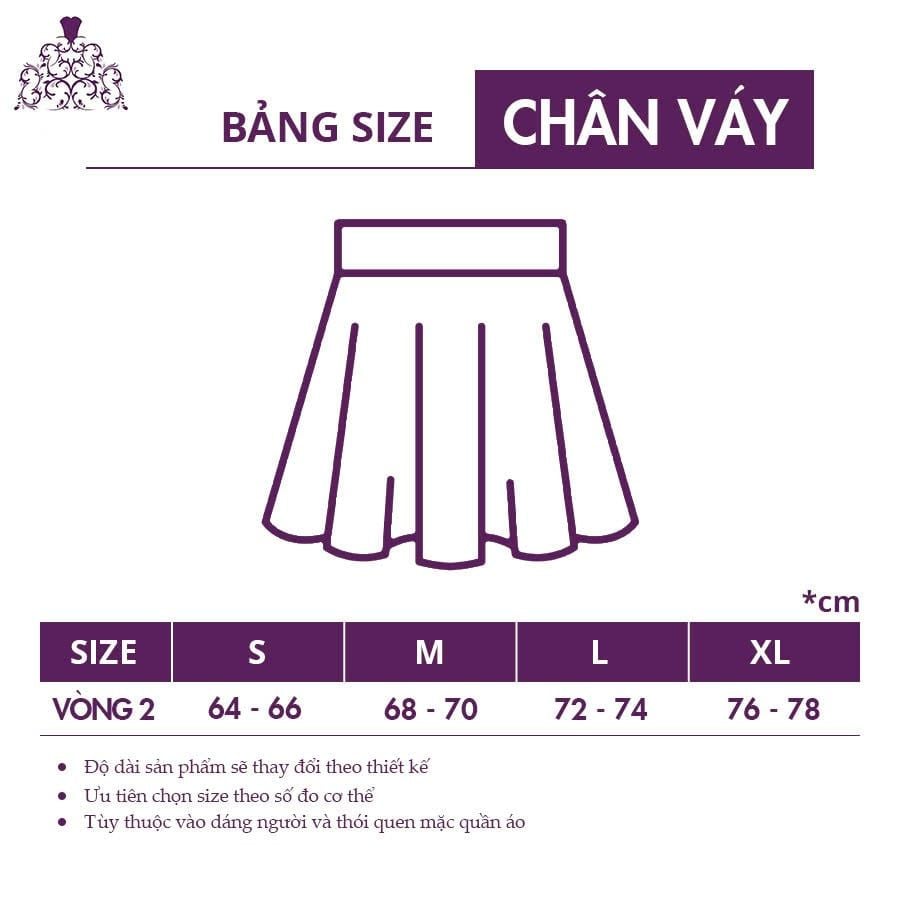 Chân Váy Thiết Kế Form Xòe Dáng Dài Đi Chơi TuTu Store Mã VS668