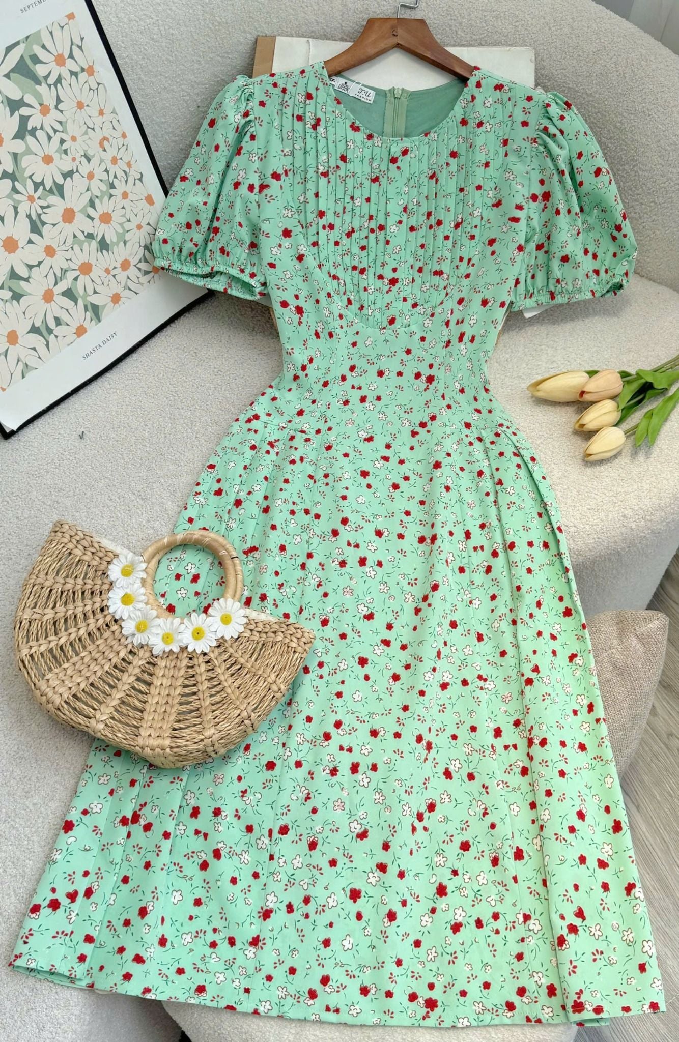 Đầm Hoa Xinh Thiết Kế TutuStore - Mã D570