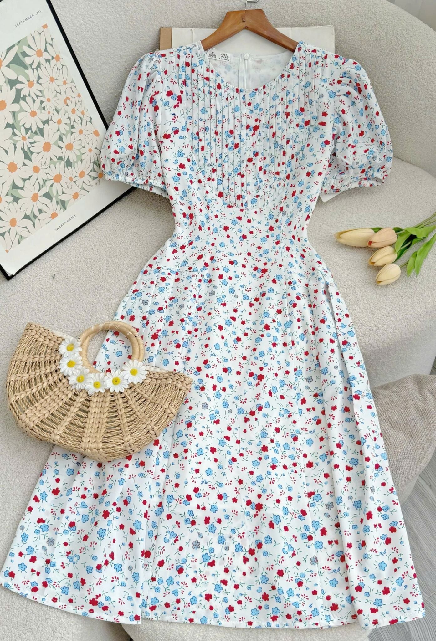 Đầm Hoa Xinh Thiết Kế TutuStore - Mã D570