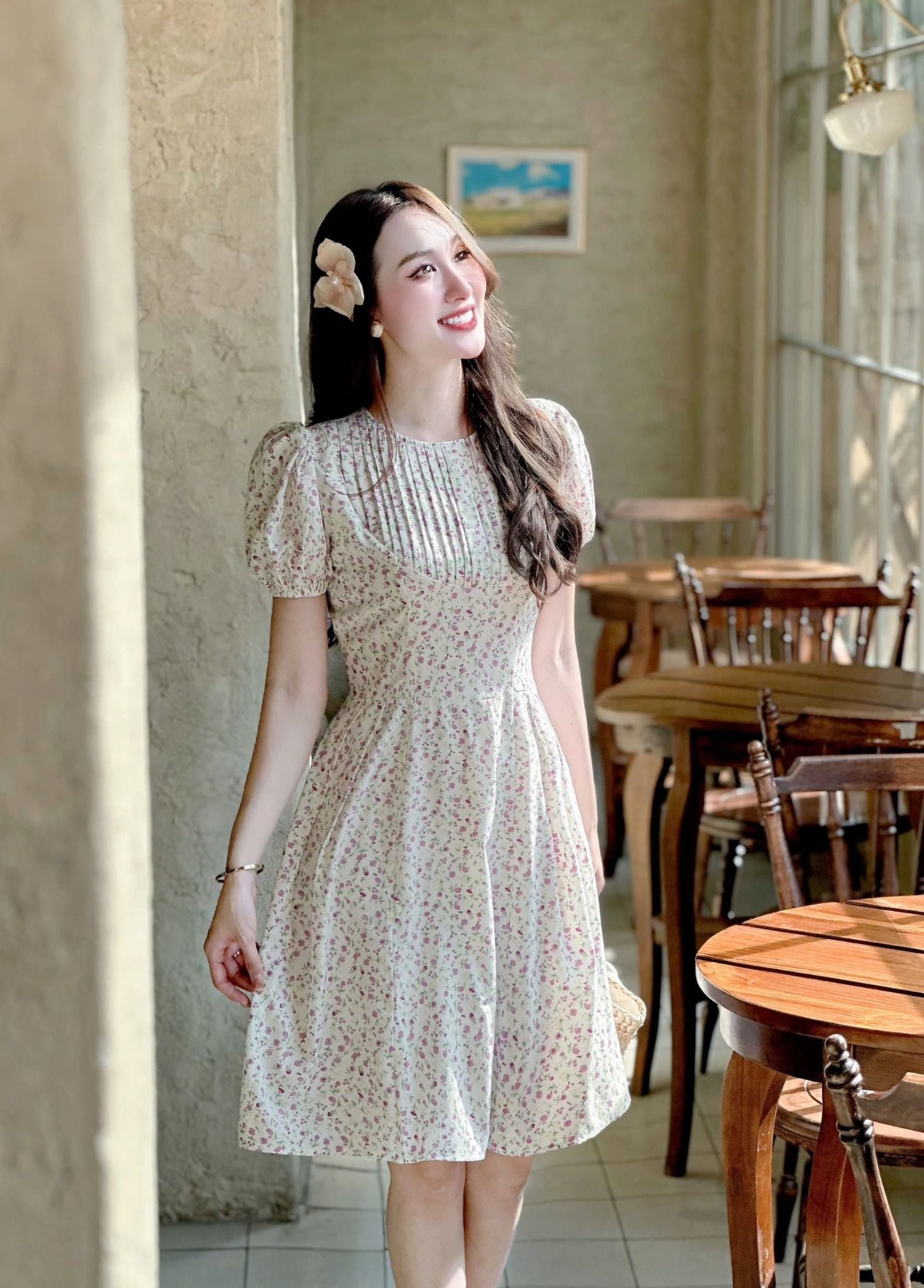 Đầm Hoa Xinh Thiết Kế TutuStore - Mã D570