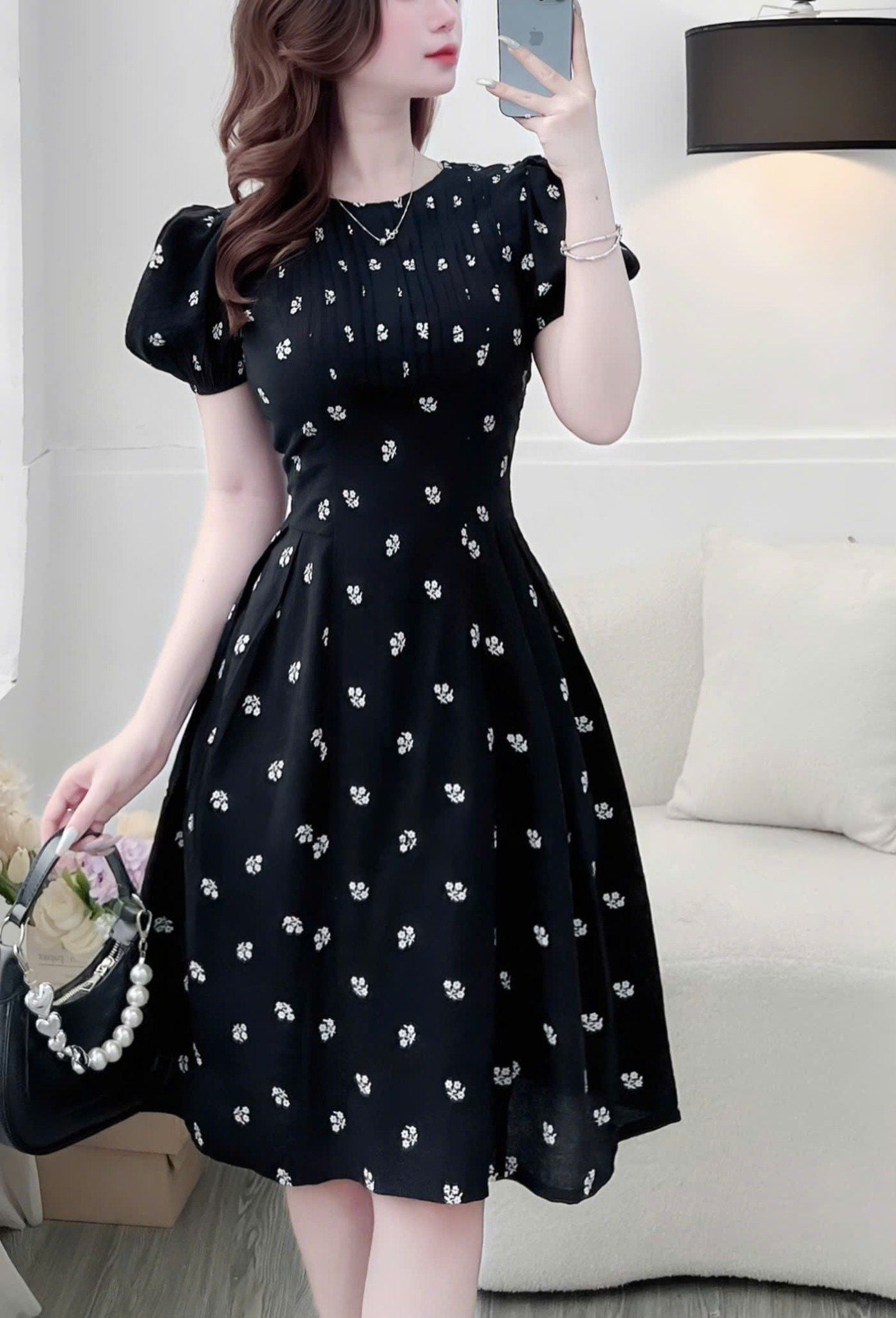 Đầm Hoa Xinh Thiết Kế TutuStore - Mã D570