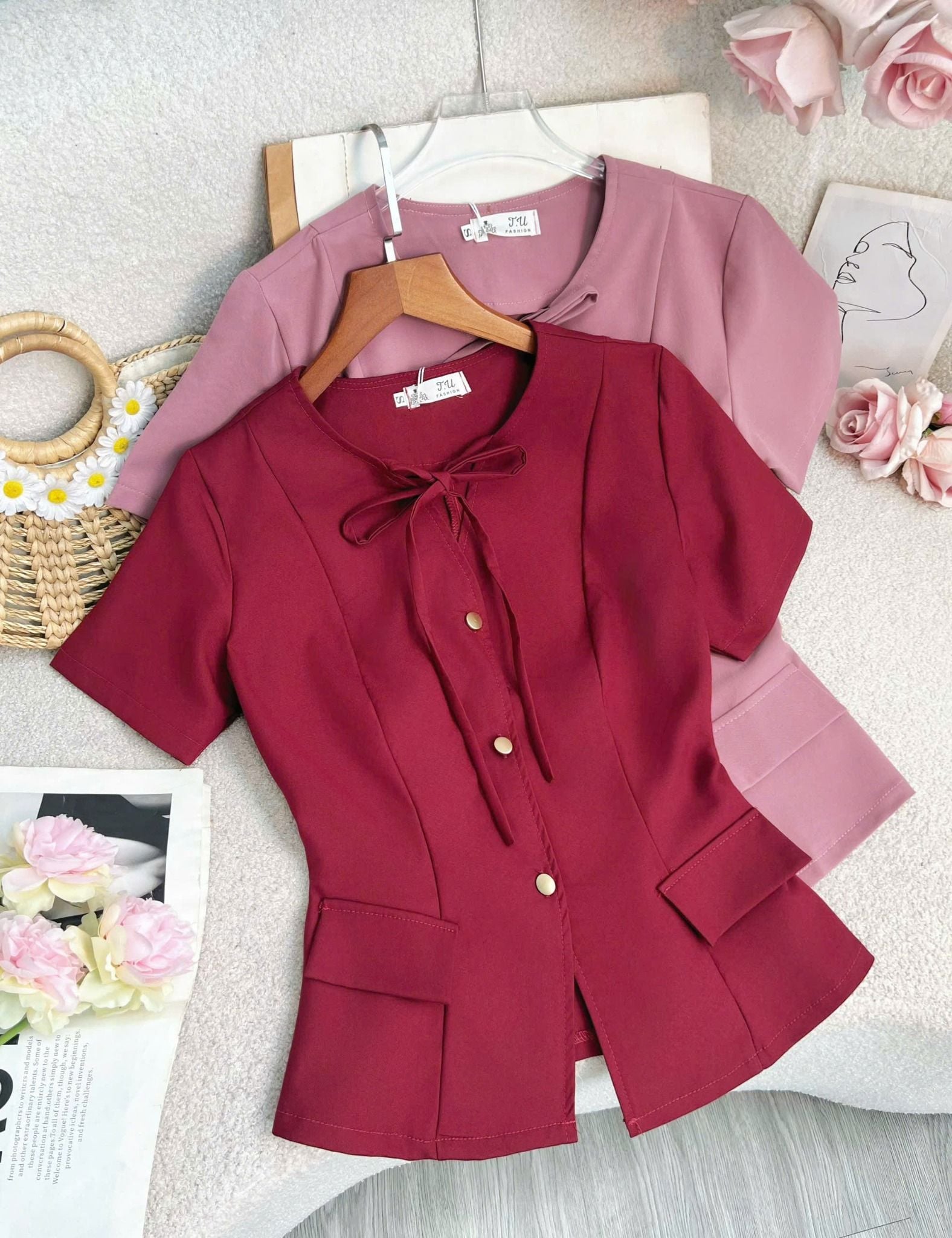 Áo Cotton Hàn Thiết Kế TuTu Store Dành Cho Nữ - Mã A423